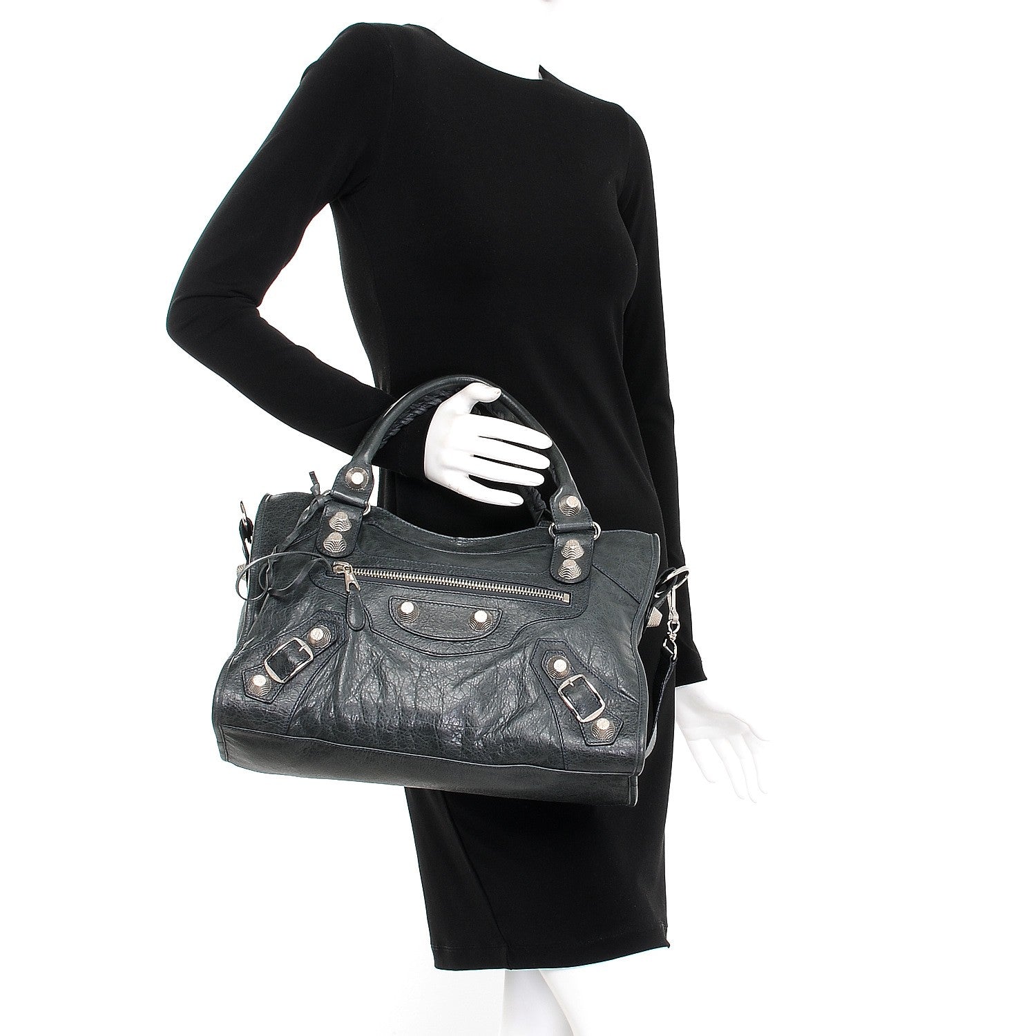 Balenciaga Agneau Giant 21 Silver Hardware City Anthracite 3 of 8