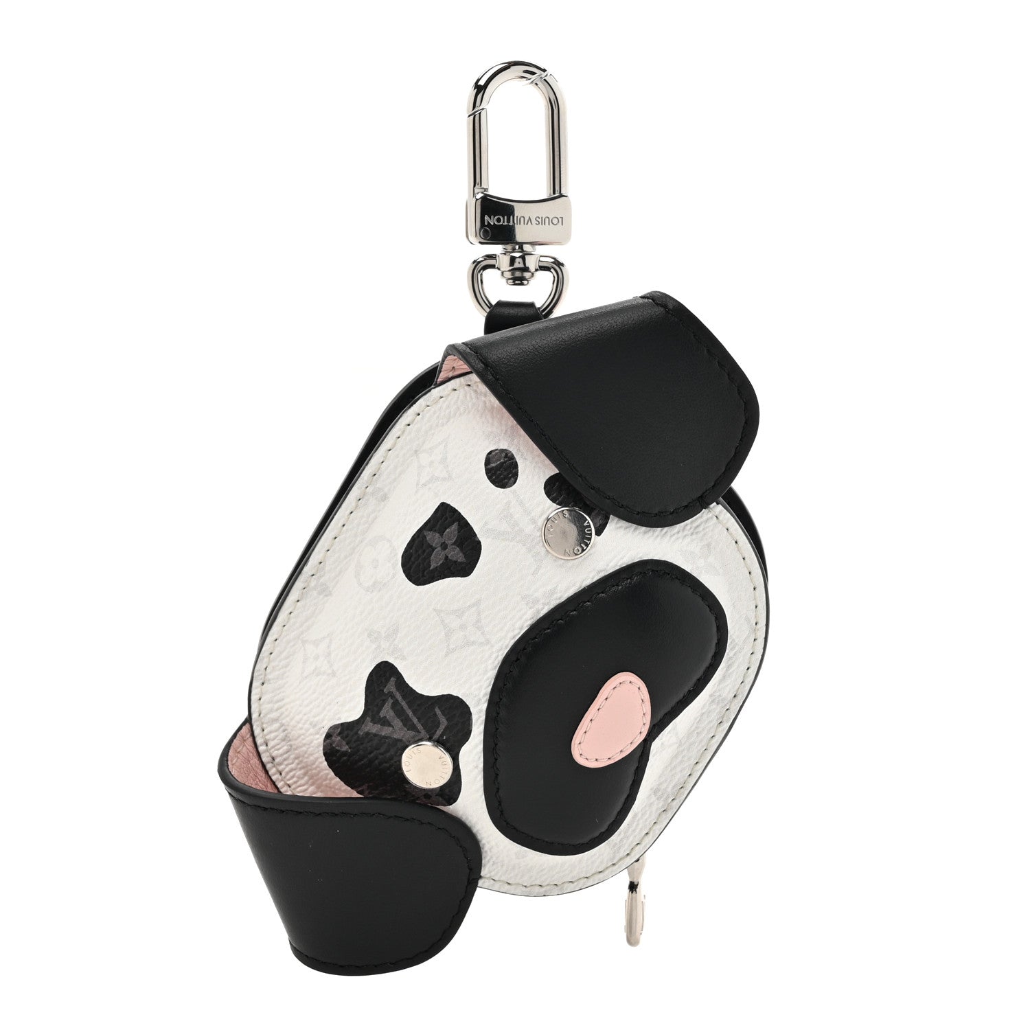 Louis Vuitton Monogram Dog Bag Bag Charm Key Holder Black 1 of 5