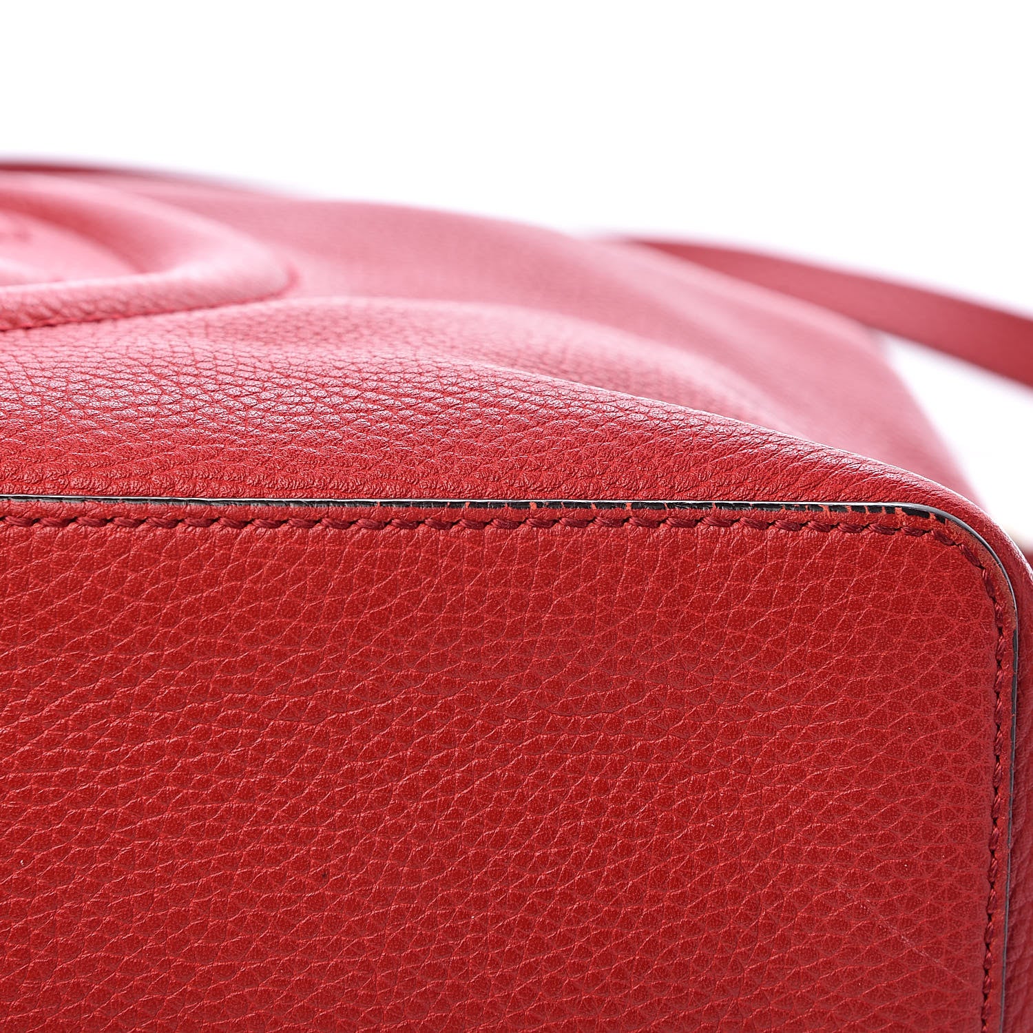 Gucci Pebbled Calfskin Large Soho Hobo Tabasco Red 12 of 15
