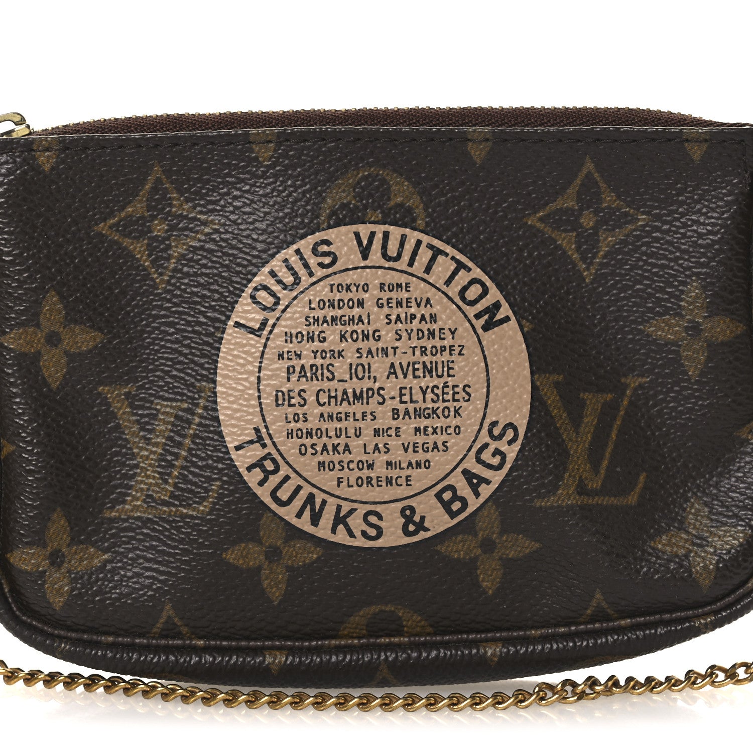 Louis Vuitton Monogram Complice Trunks and Bags Mini Pochette Accessories Beige 8 of 12