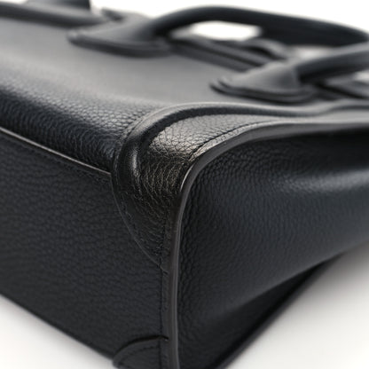 Celine Drummed Calfskin Nano Luggage Black 11 of 11