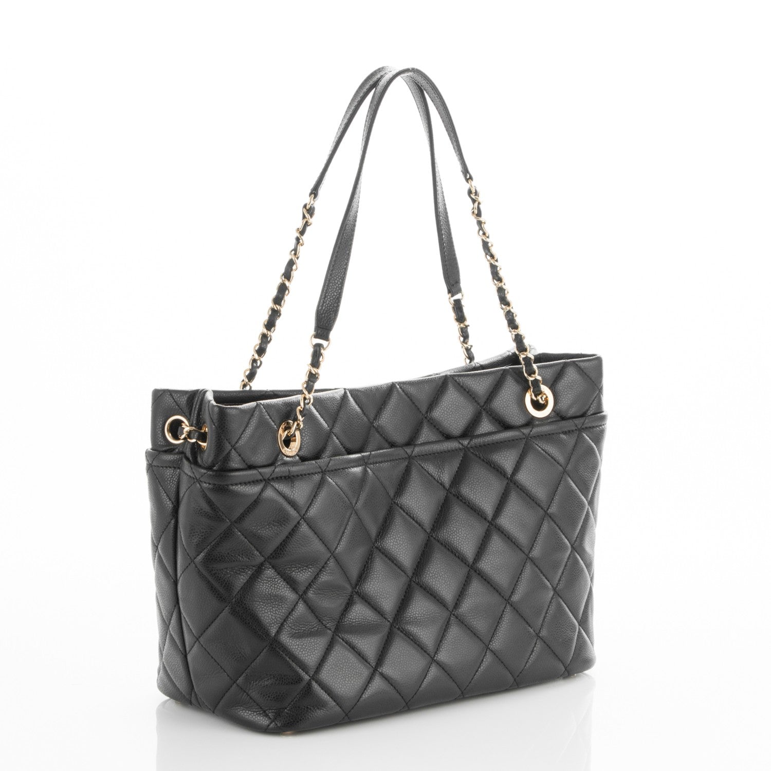 Chanel Caviar Quilted Timeless CC Soft Tote Black 3 of 7