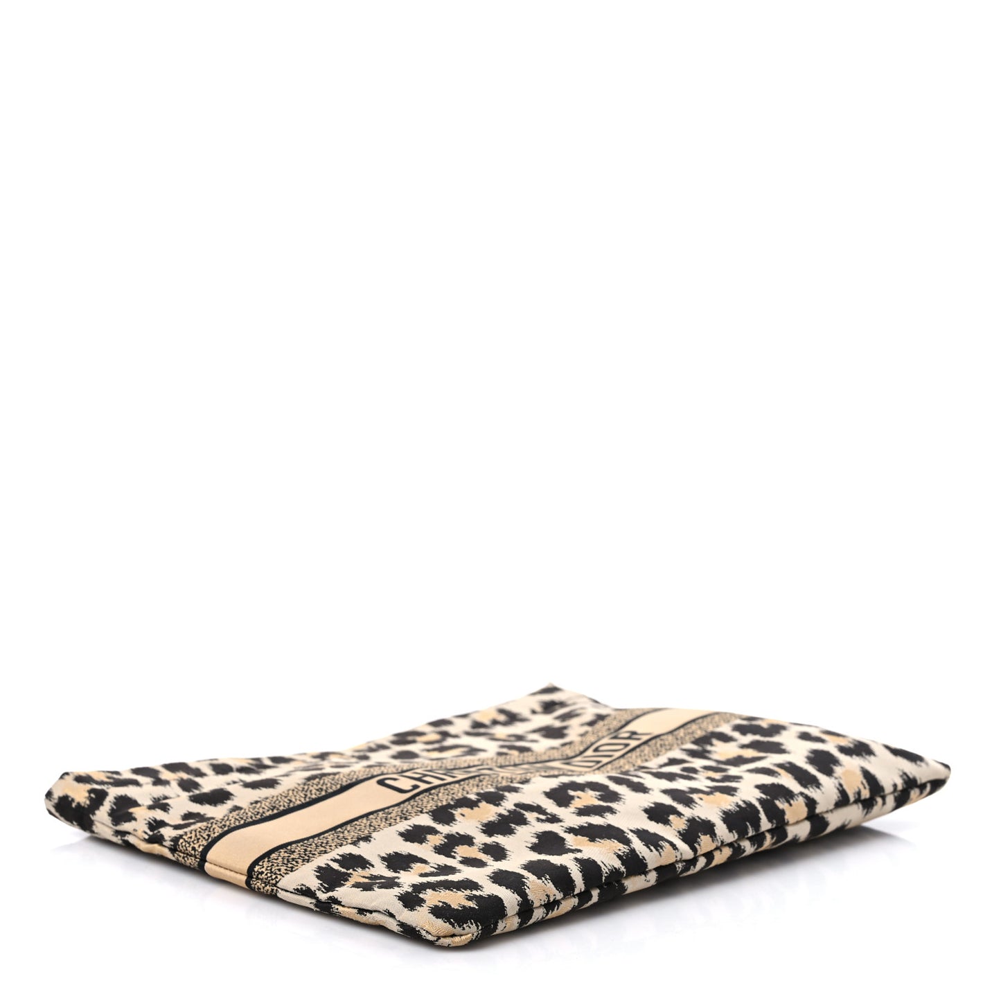 Canvas Embroidered Mizza Diortravel Zipped Pouch