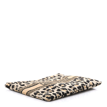 Christian Dior Canvas Embroidered Mizza Diortravel Zipped Pouch 4 of 9