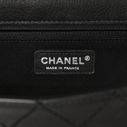 Chanel Goatskin Quilted Paris Dallas Saddle Bag Black 12 of 21