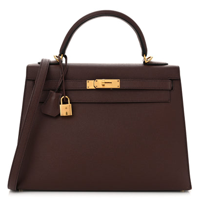 Hermes Epsom Kelly Sellier 32 Rouge Sellier 1 of 18