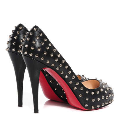 Christian Louboutin Nappa Very Prive Spikes 120 Pumps 40 Black 4 of 5