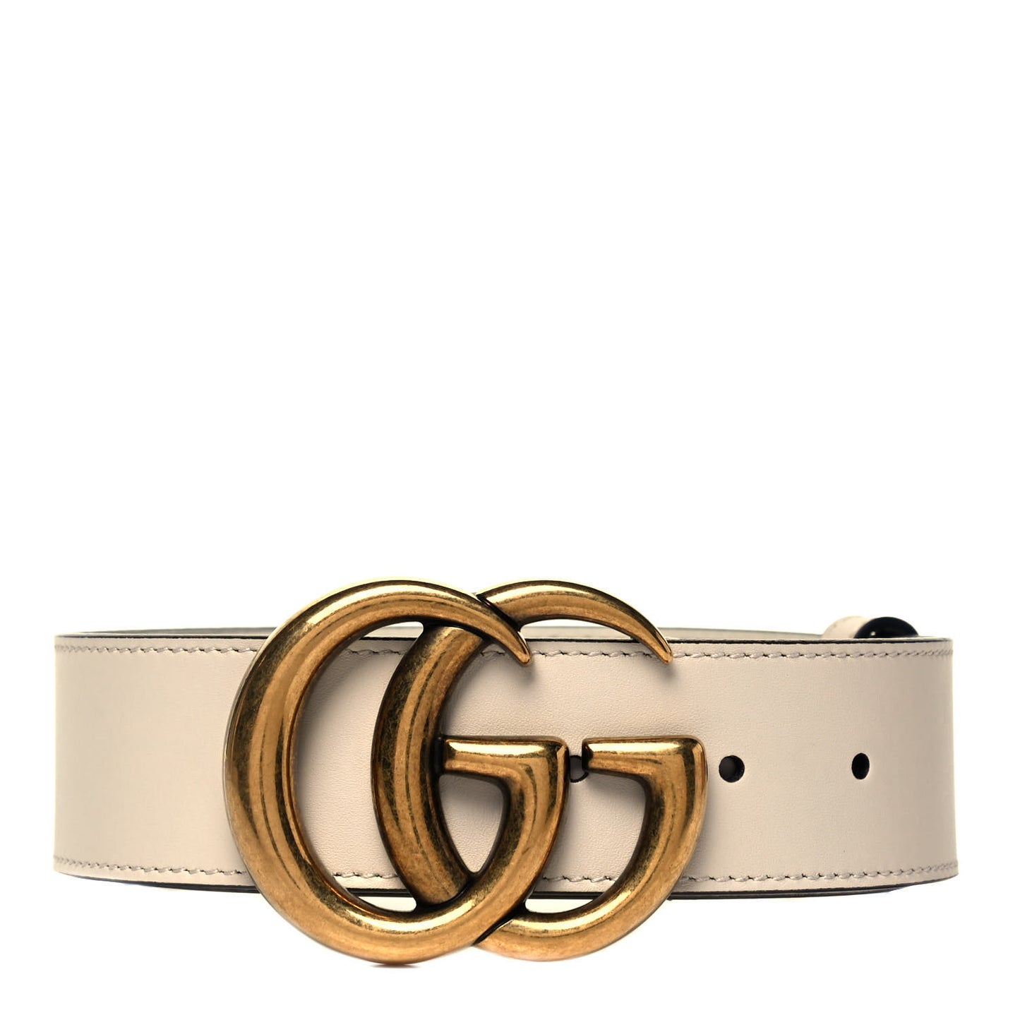 Calfskin Double G 40mm Belt 90 36 Mystic White