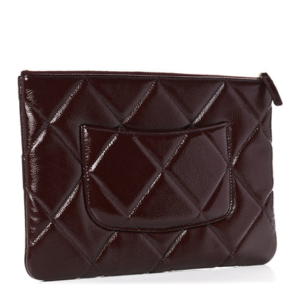 Chanel Shiny Crumpled Calfskin Large Chanel 19 Pouch Burgundy 3 of 11