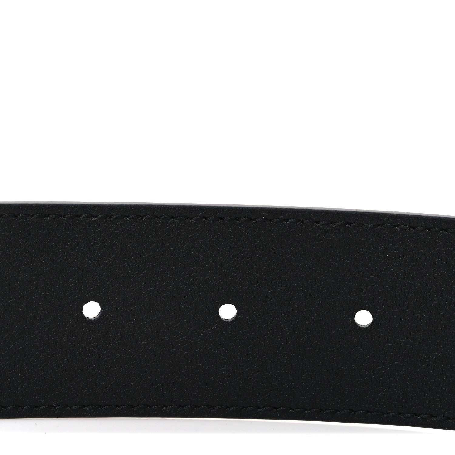 Gucci GG Supreme Monogram Matte Plutone Calfskin Double G 40mm Belt 75 30 Beige Ebony Black 4 of 5