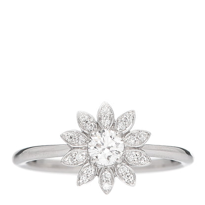 Tiffany Platinum Diamond Enchant Garden Flower Ring 50 5.5 1 of 5