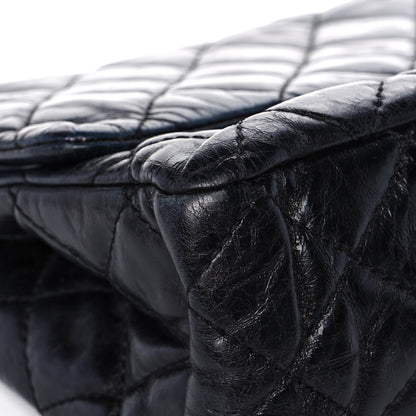 Chanel Glazed Aged Calfskin Quilted 2.55 Reissue 227 Flap Dark Navy 7 of 18