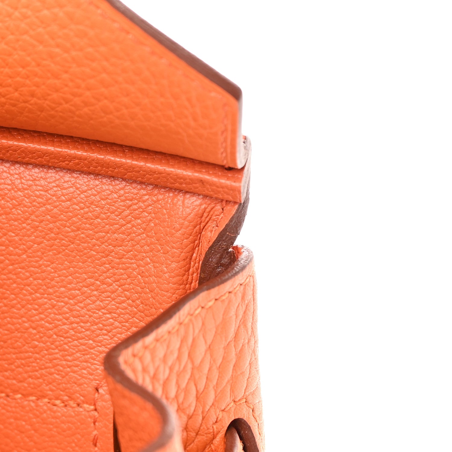 Hermes Taurillon Clemence Birkin 30 Orange 14 of 18