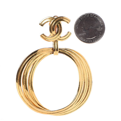 Chanel CC Clip On Earrings Gold 2 of 4