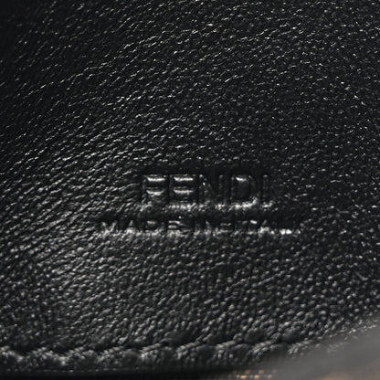 Fendi Fabric Jacquard FF 1974 Nano Baguette Charm Tobacco Moro Black 6 of 11