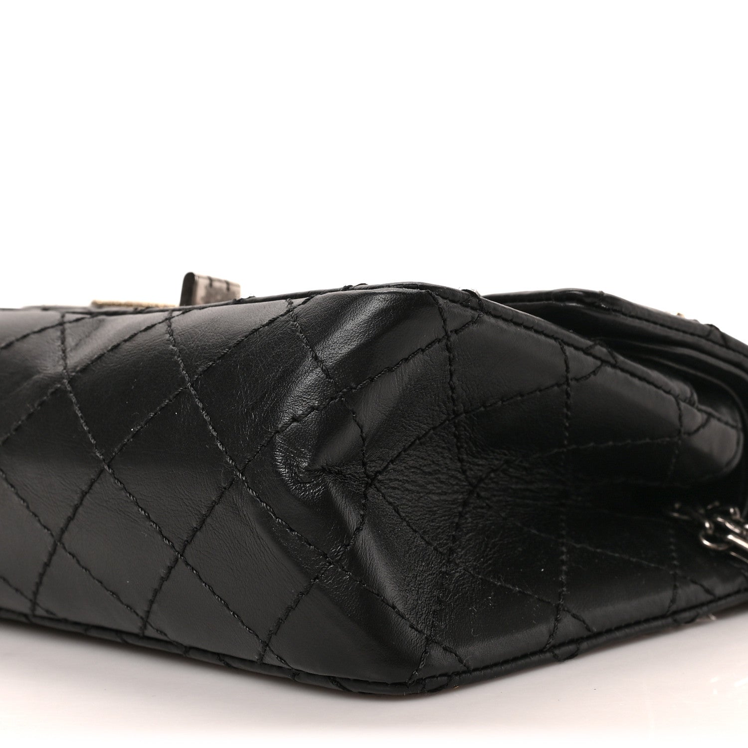 Chanel Aged Calfskin Lucky Charms 2.55 Reissue 224 Flap Black 8 of 8
