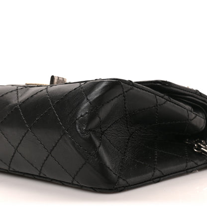 Chanel Aged Calfskin Lucky Charms 2.55 Reissue 224 Flap Black 8 of 8