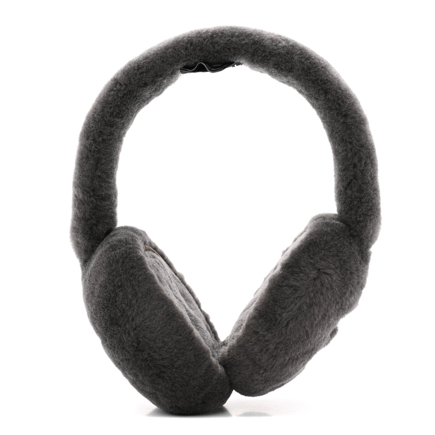 Shearling CC Ear Muffs Dark Grey