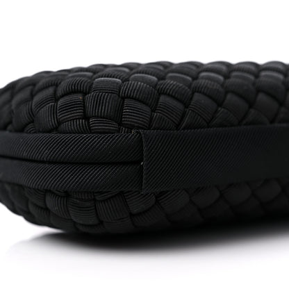Bottega Veneta Silk Faille Intrecciato Knot Clutch Black 7 of 8