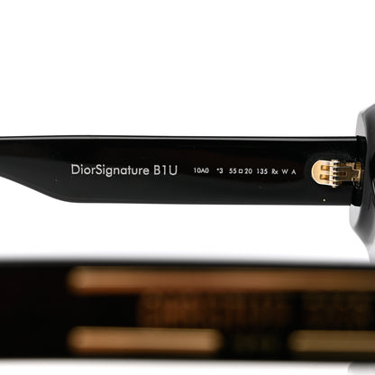 Christian Dior Acetate DiorSignature B1U Butterfly Sunglasses Black 5 of 8
