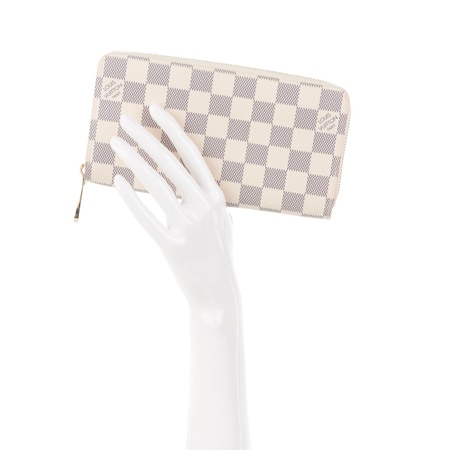 Louis Vuitton Damier Azur Zippy Wallet 2 of 11