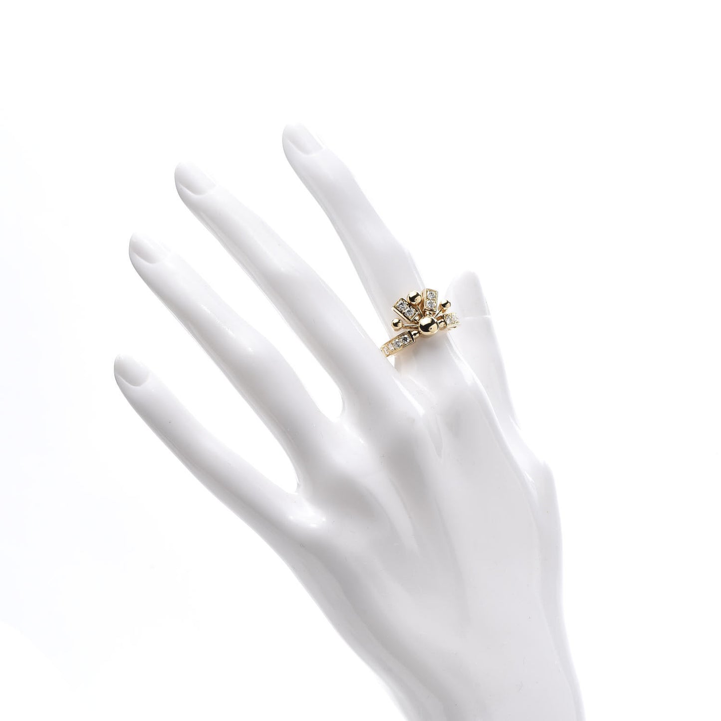 18K Yellow Gold Diamond Astrale Fireworks Ring 49 4.75
