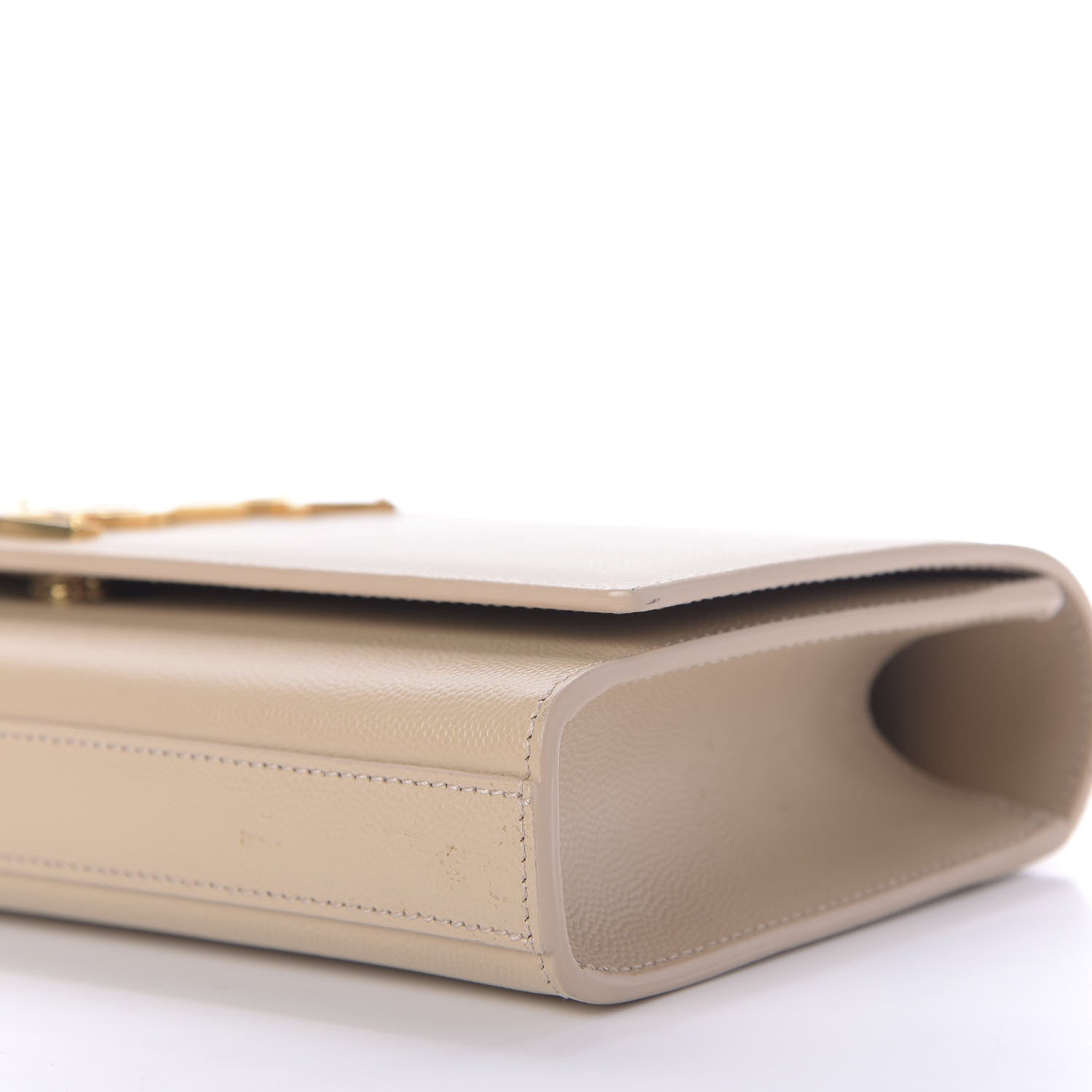 Saint Laurent Grain De Poudre Classic Monogram Cassandre Clutch Nude Powder 7 of 10