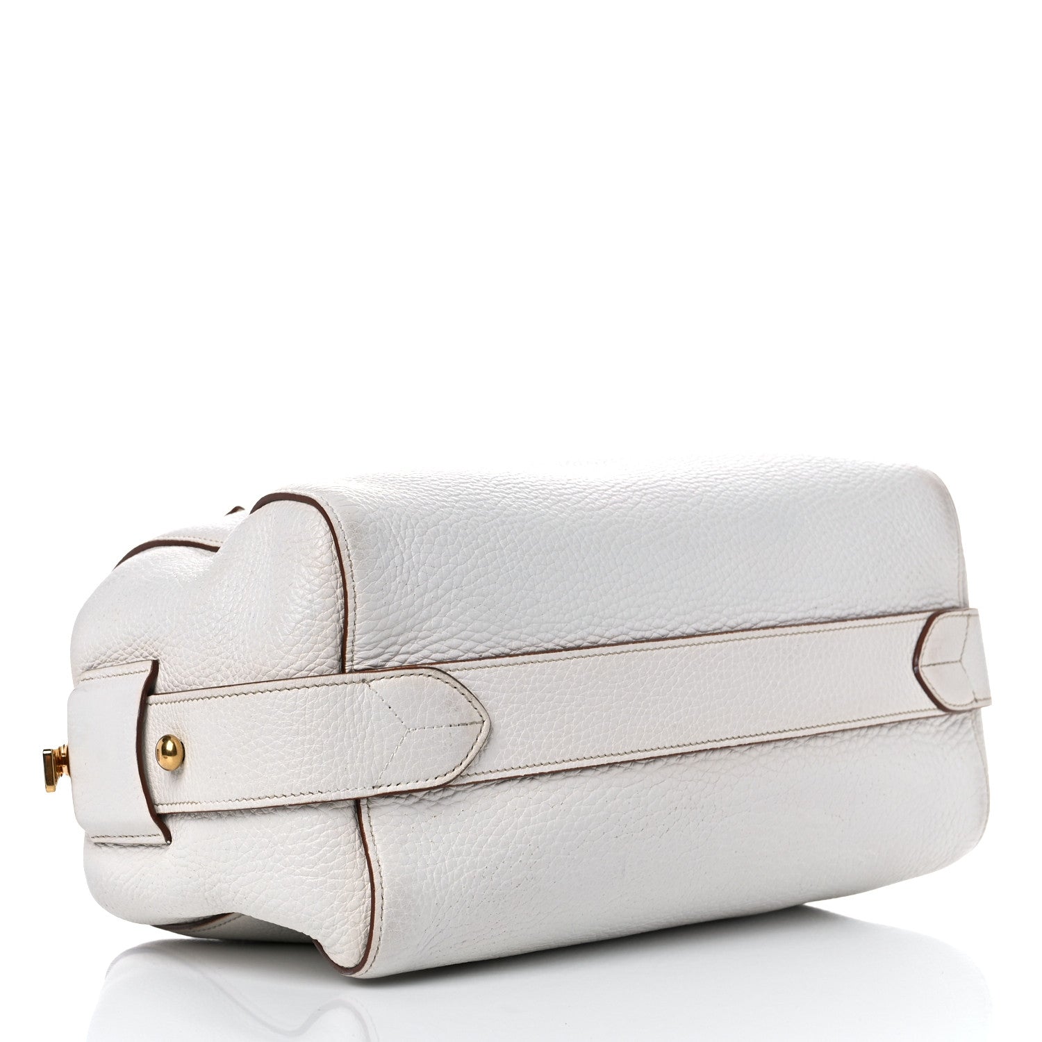 Prada Vitello Daino Medium Top Handle Bag White 3 of 20