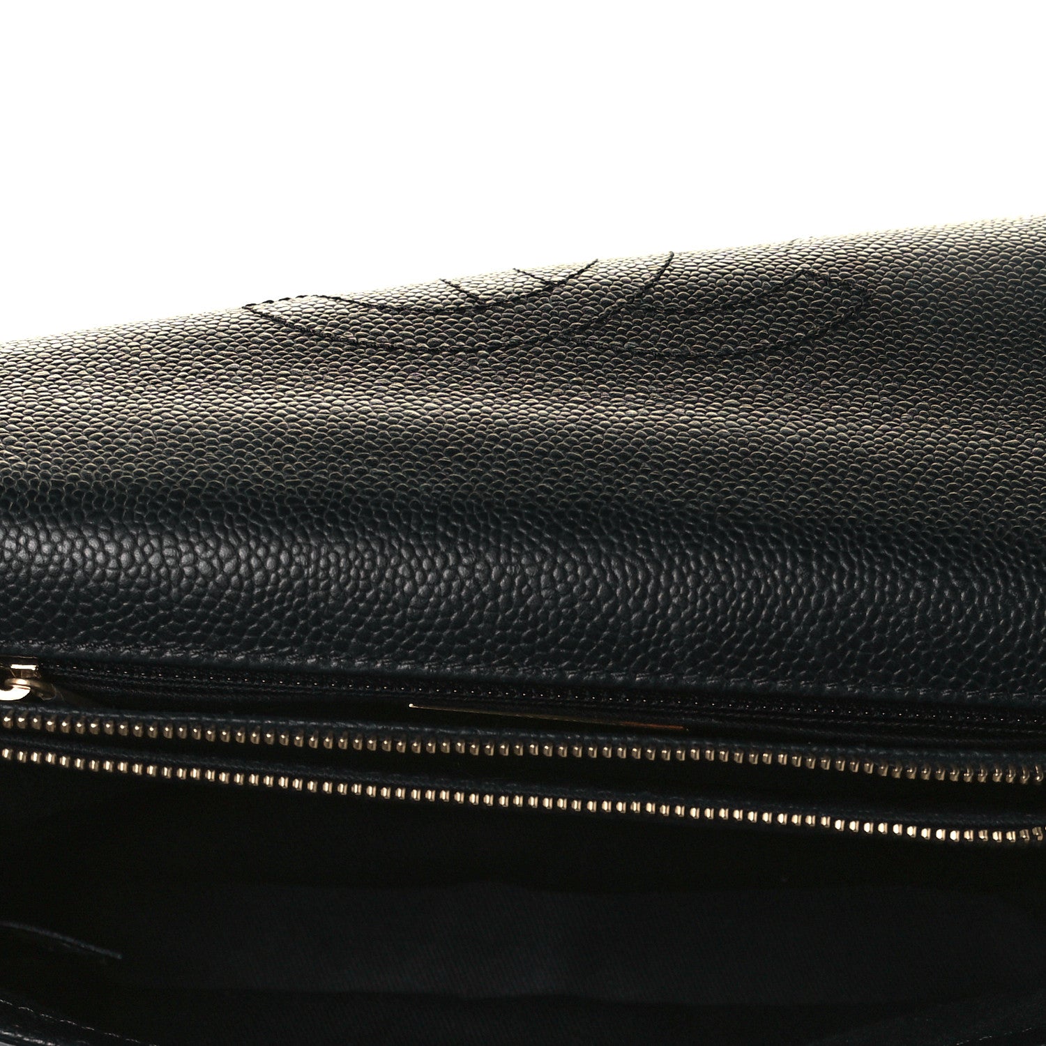 Chanel Grained Calfskin Small Stitched Flap Black 5 of 11