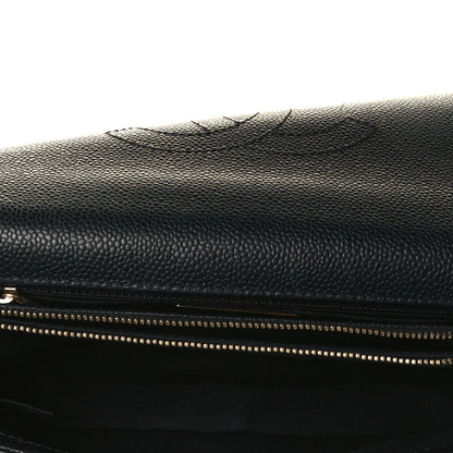 Chanel Grained Calfskin Small Stitched Flap Black 5 of 11