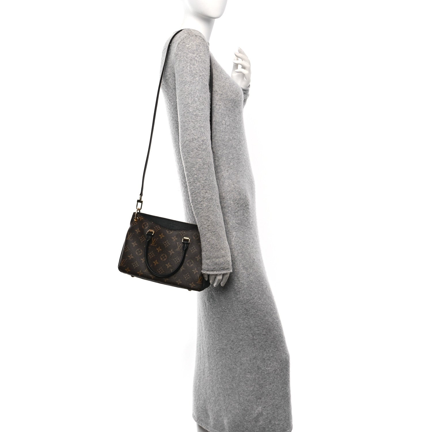 Louis Vuitton Monogram Pallas BB Black 2 of 9