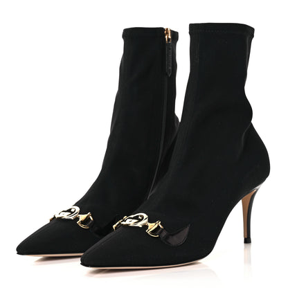 Gucci Stretch Fabric Calfskin Zumi Sock Boots 38.5 Black 3 of 6
