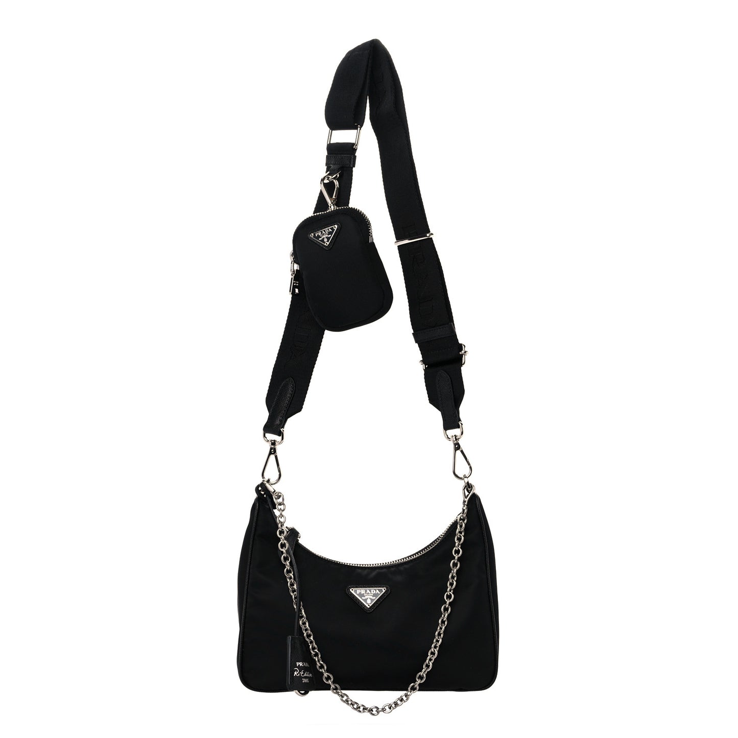Nylon Re-Edition 2005 Shoulder Bag Black