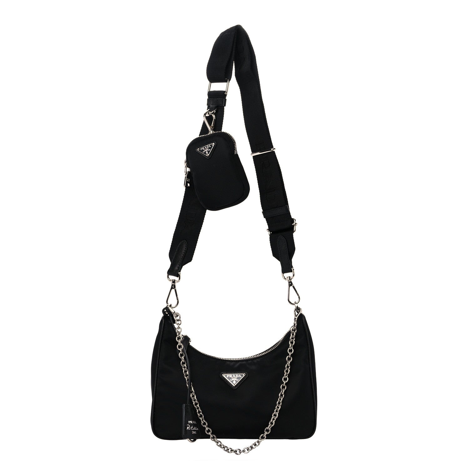 Prada Nylon Re-Edition 2005 Shoulder Bag Black 1 of 8