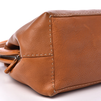 Fendi Calfskin Romano Selleria Adele 1328 Bag Brown 6 of 18