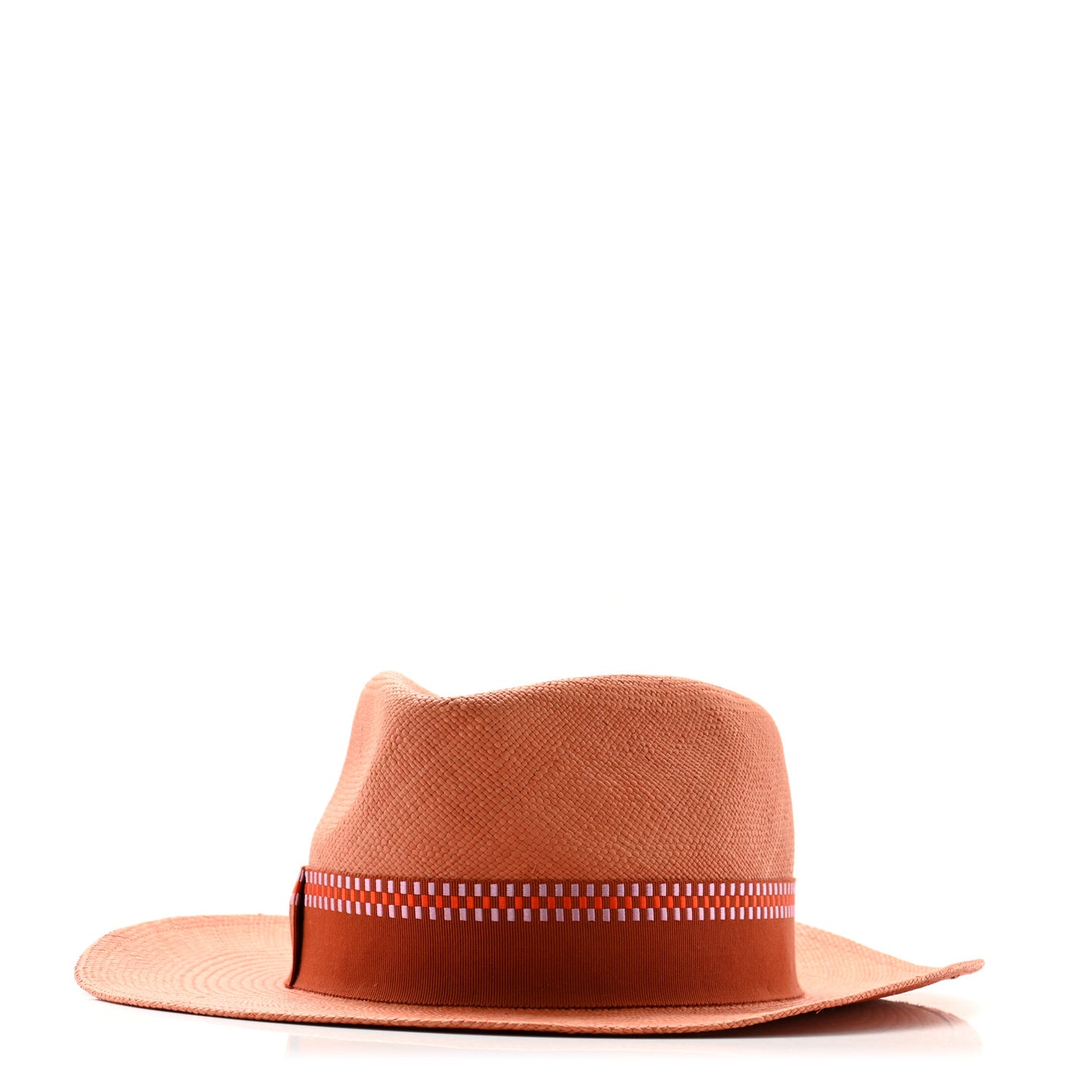 Straw Esperance Panama Hat 57 Terracotta