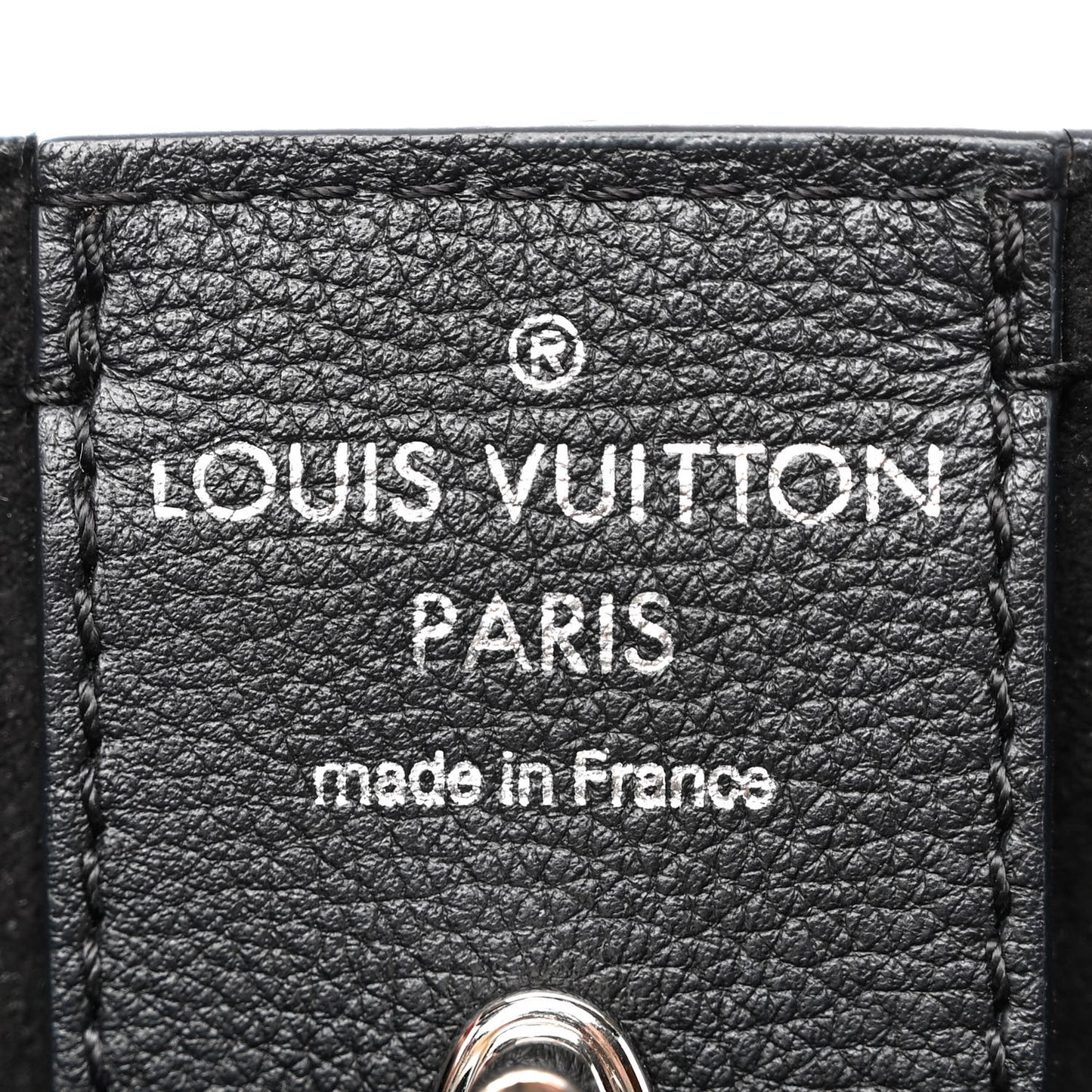 Calfskin Lockme Cabas Sky Black