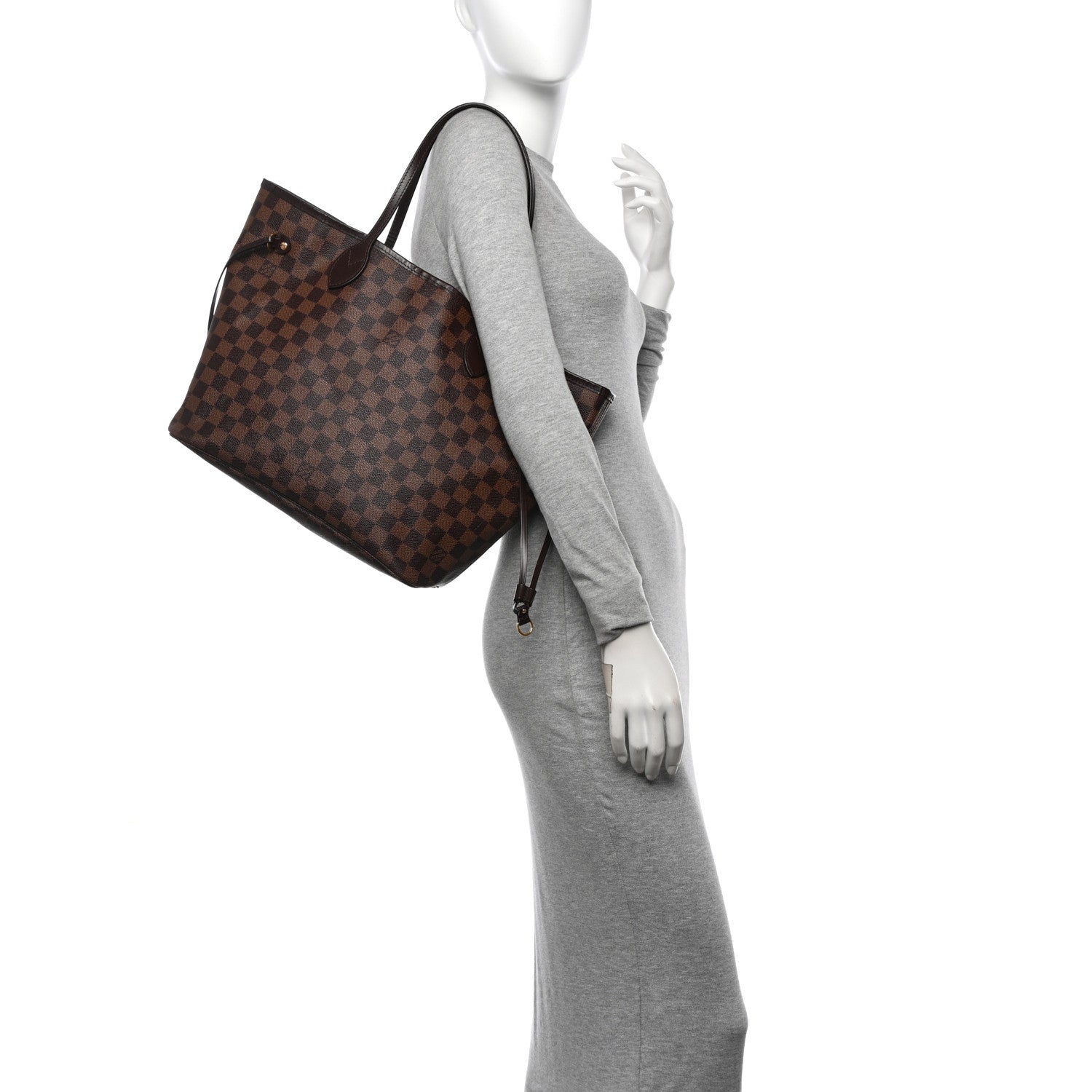 Louis Vuitton Damier Ebene Neo Neverfull MM  Rose Ballerine 2 of 13