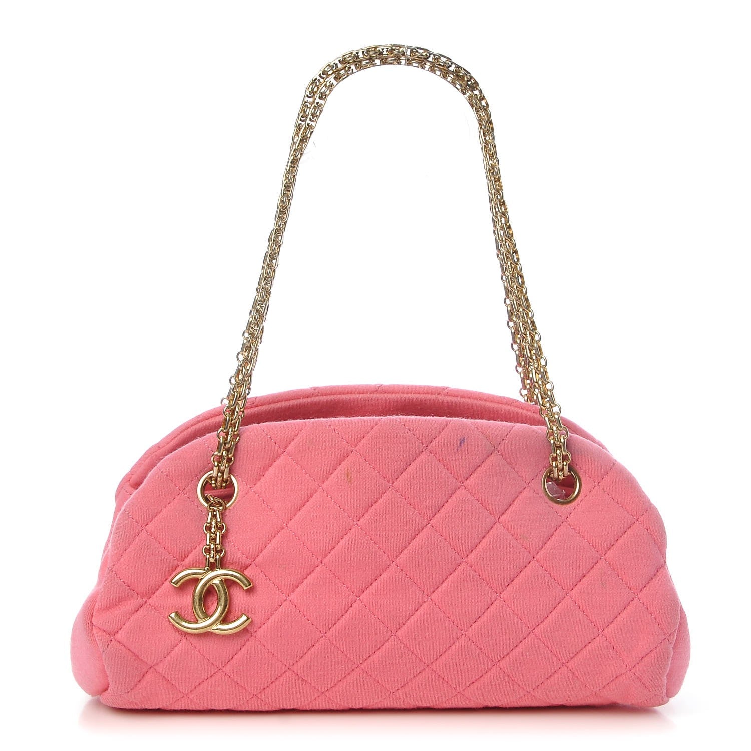 Chanel Jersey Quilted Small Just Mademoiselle Pink 1 of 12