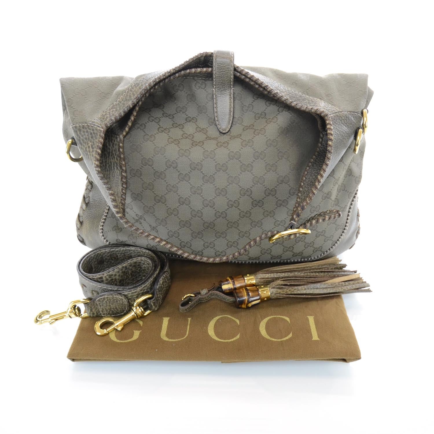 Gucci Monogram Large New Jackie Hobo Bag 3 of 11