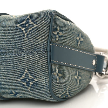Louis Vuitton Monogram Washed Denim Keepall Bandouliere 25 8 of 8