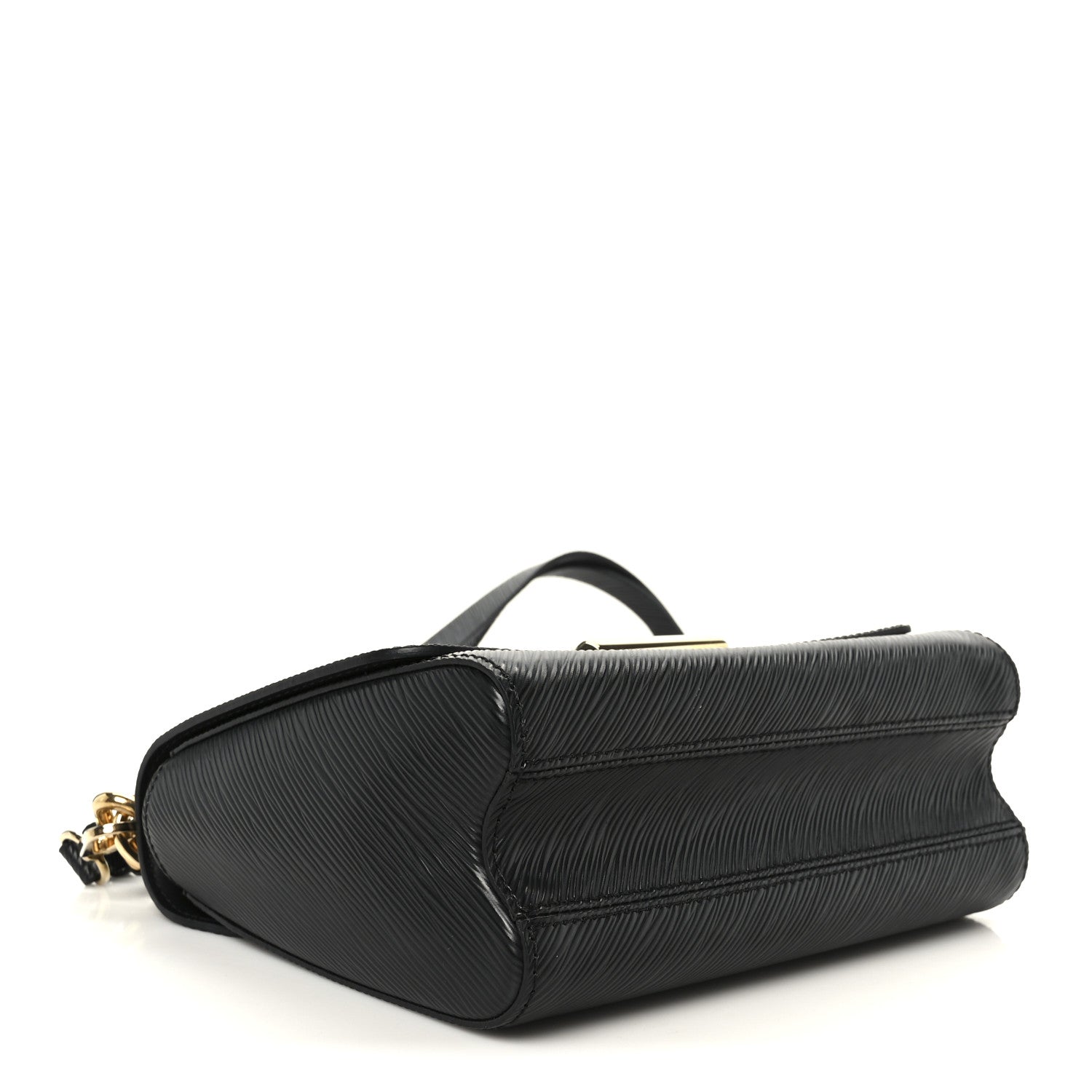 Louis Vuitton Epi Twist Braided Strap Shoulder Bag MM Black 4 of 9