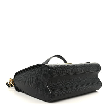 Louis Vuitton Epi Twist Braided Strap Shoulder Bag MM Black 4 of 9