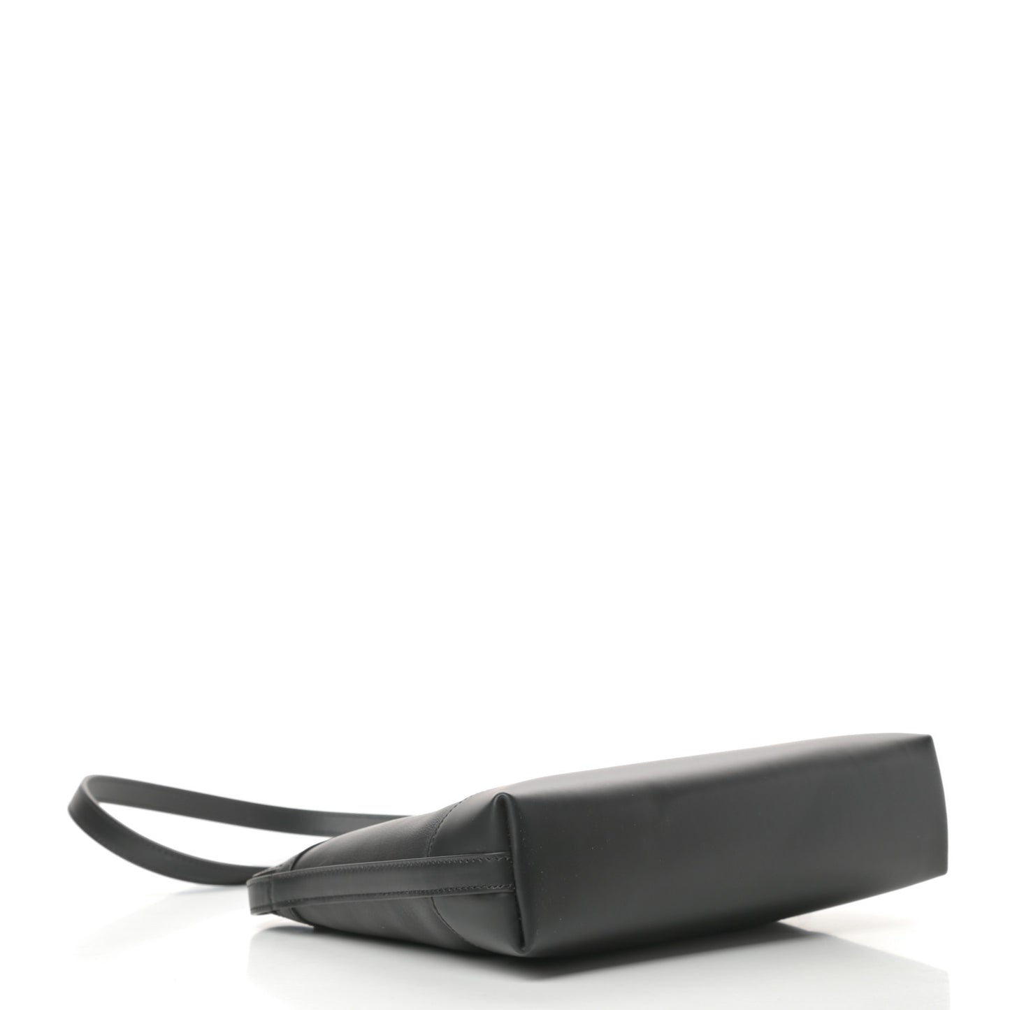 Calfskin Logo Shouder Bag Black