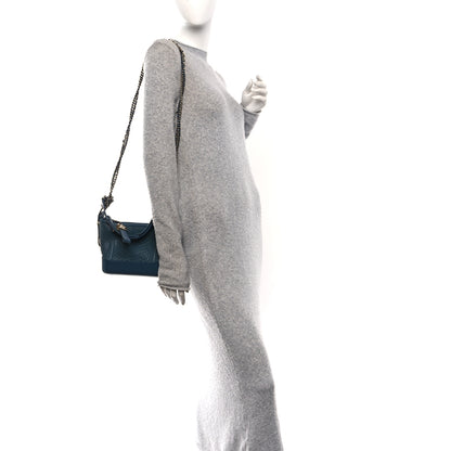 Chanel Snakeskin Small Gabrielle Hobo Blue 2 of 10