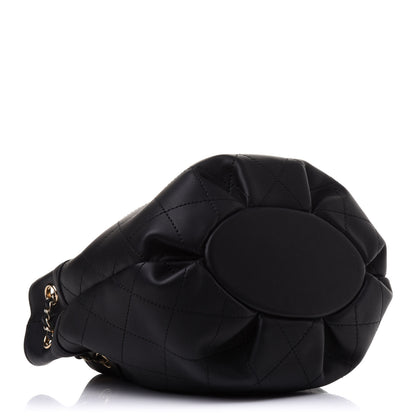 Chanel Calfskin Mini Drawstring CC Bag Black 4 of 12