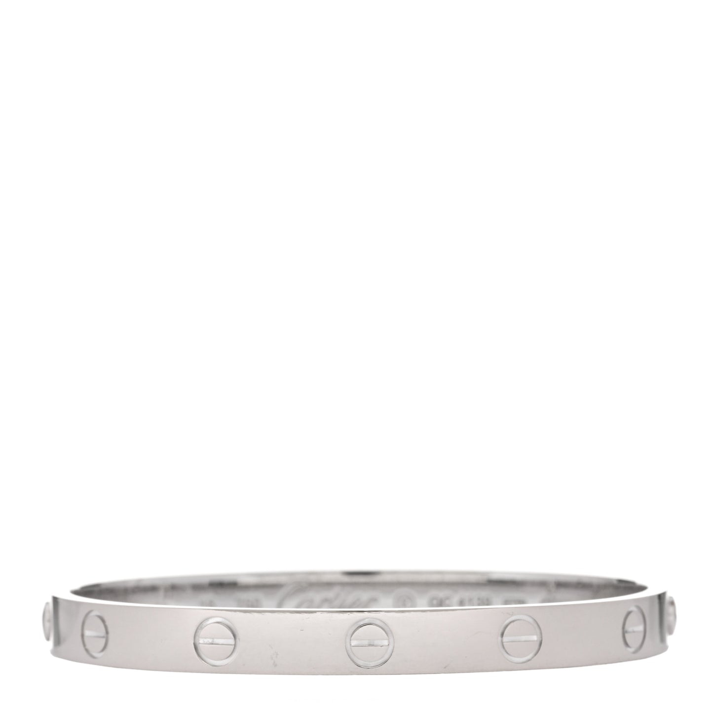 18K White Gold LOVE Bracelet 16
