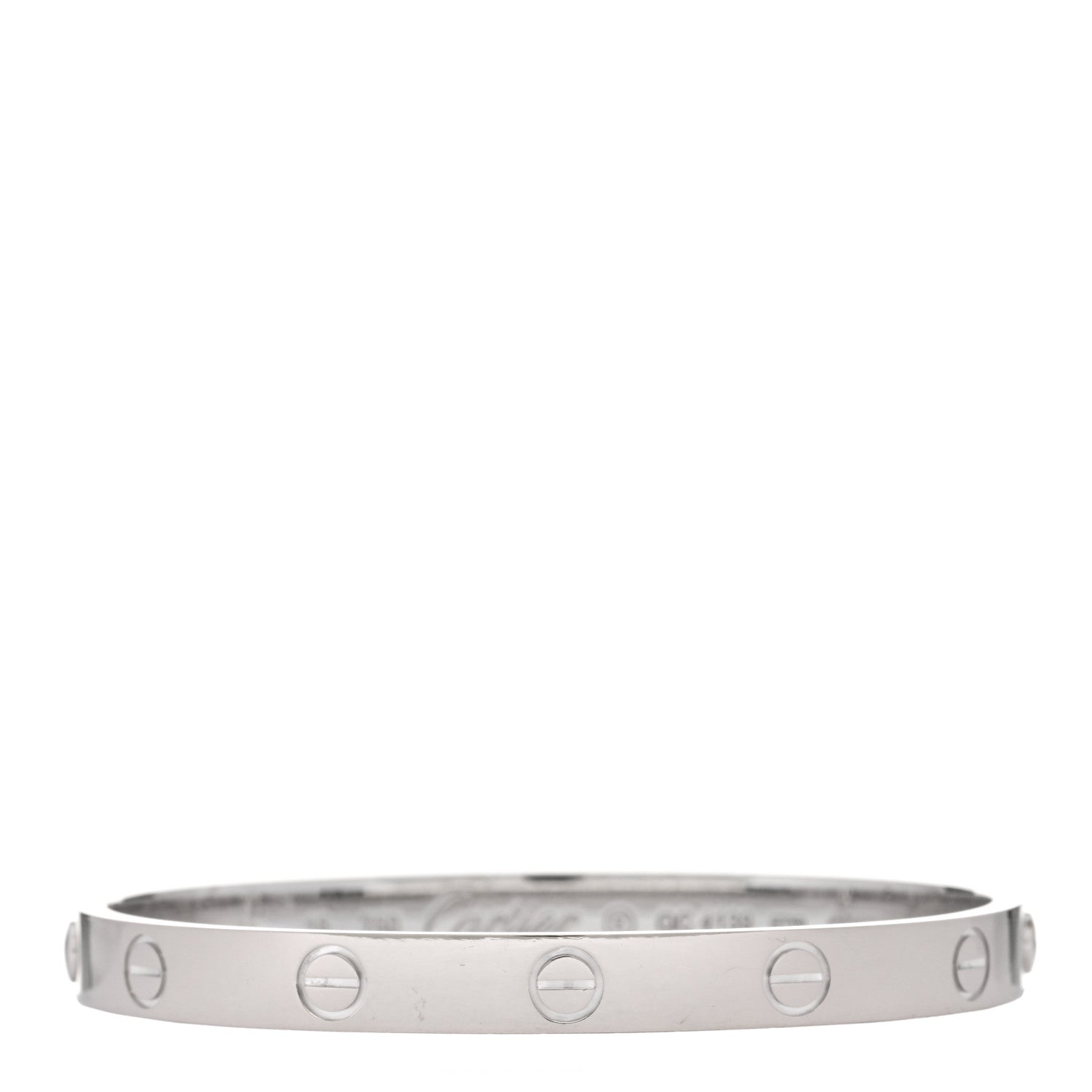 Cartier 18K White Gold LOVE Bracelet 16 1 of 5