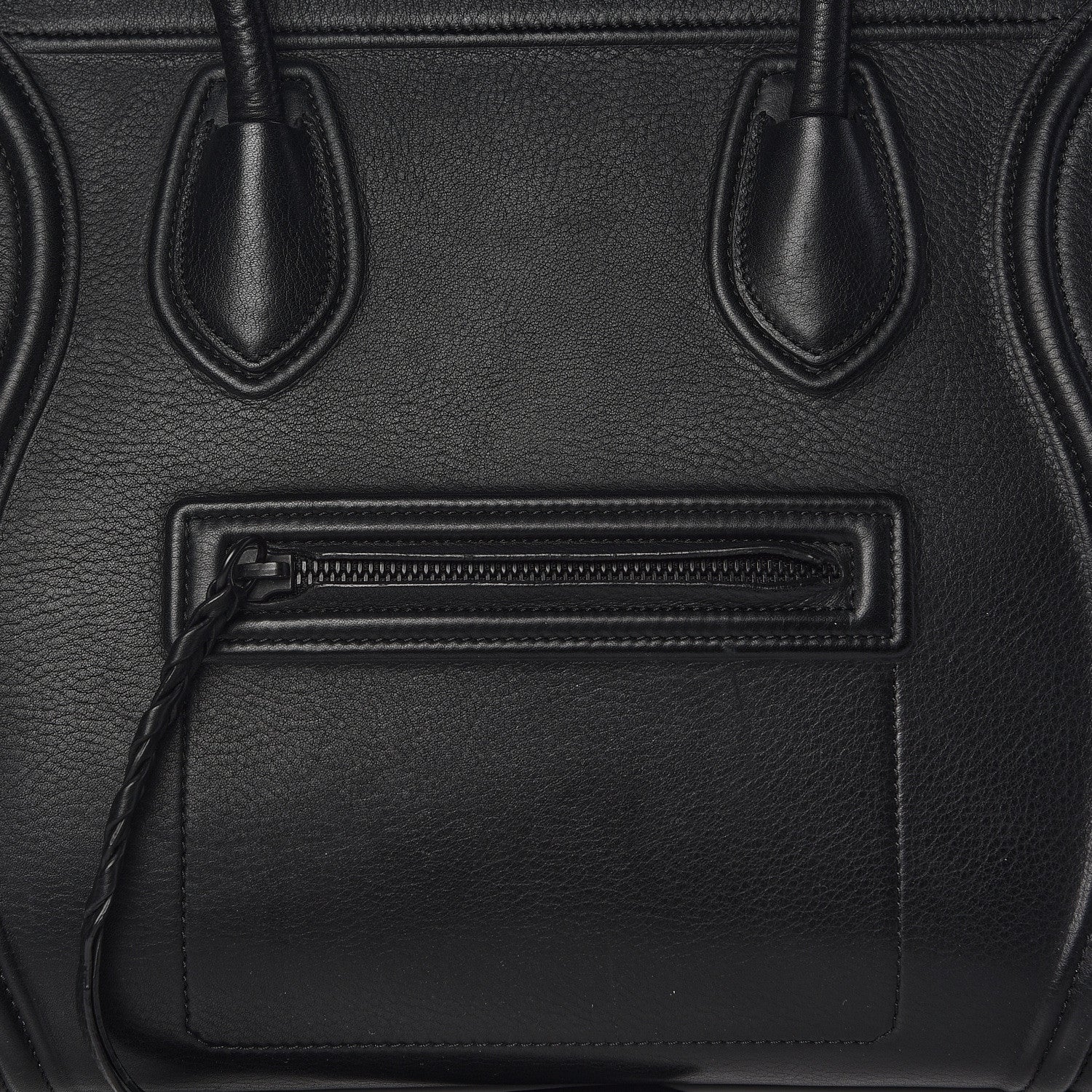 Celine Supple Calfskin Medium Phantom Luggage Black 9 of 12