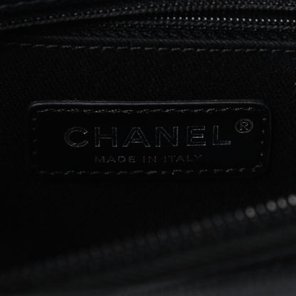 Chanel Caviar Chevron Quilted Small Coco Handle Flap So Black 6 of 9